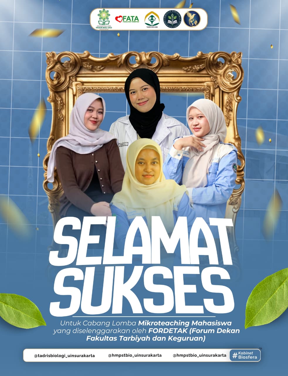 Tampil Inspiratif, Mahasiswa Tadris Biologi Sabet Prestasi Lomba Microteaching oleh FORDETAK