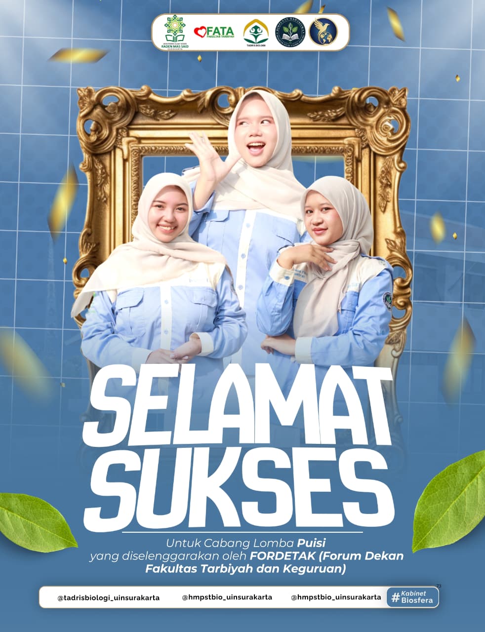 Torehkan Prestasi, Mahasiswa Tadris Biologi Raih Juara dalam Lomba Puisi FORDETAK